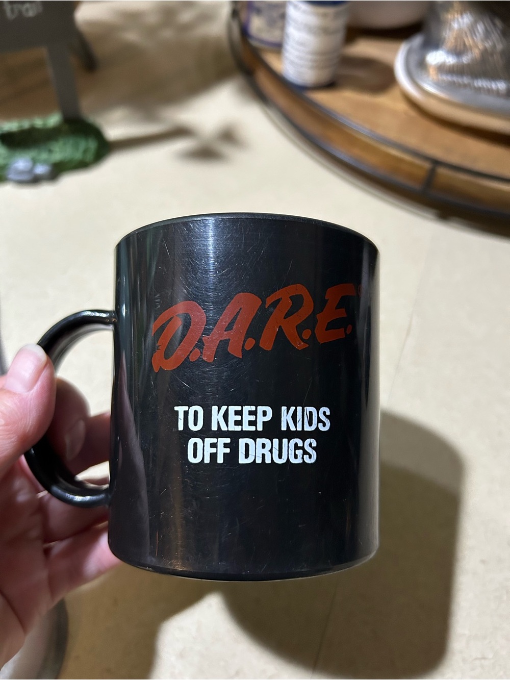 Vintage DARE Mug — To Keep Kids Off Drugs DOUBLE SIDED
